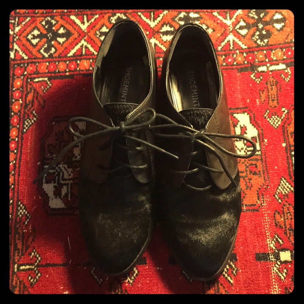 penny loafers with hair on hide leather tips